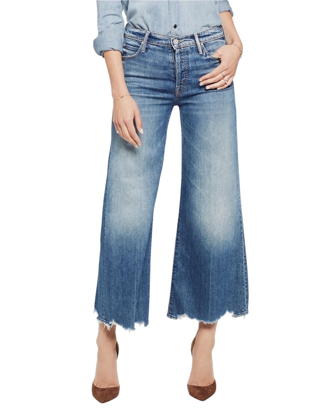 MOTHER The Stunner Roller Ankle Chew “Be Careful What You Pray For” Jean